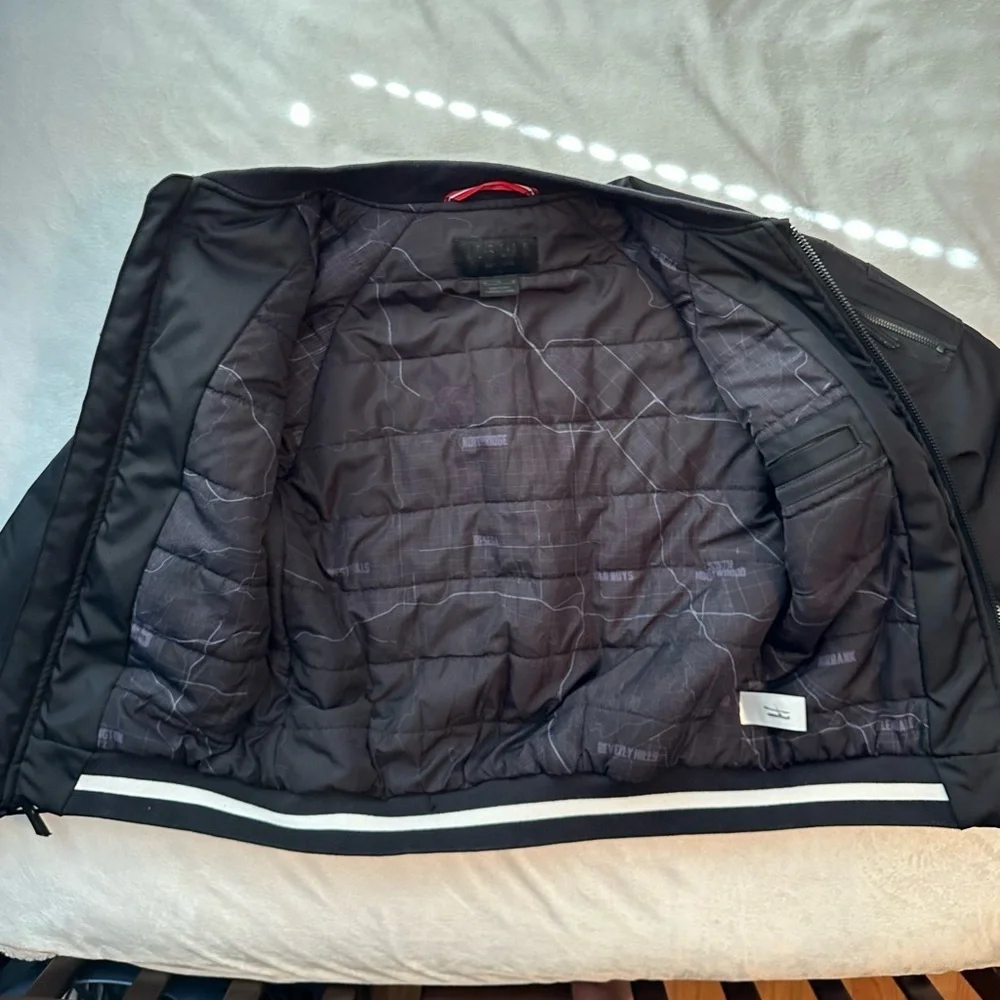 RARE Nike Air Jordan SAMPLE Wings City of Flight MA-1 Bomber Jacket Mens M black